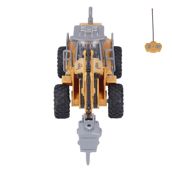 RC Grävmaskin 1/30 Skala Simulering Hög Hastighet 4 Kanaler Byggfordon Leksak för Barn Pojkar