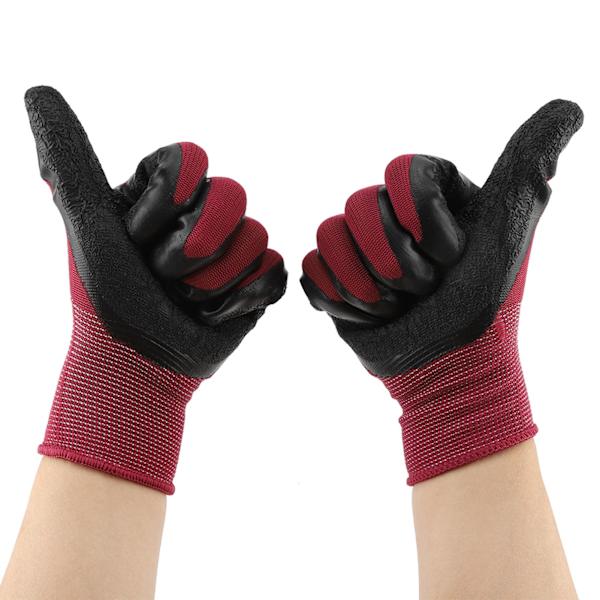 1pari liukumattomia nylon työpuutarhakäsineitä Käsittelykäsineitä