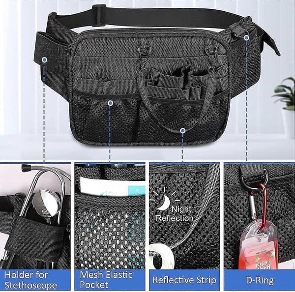 Nurse Bag - Multifunctional Storage Bag for Nurses | Professional Bag for Nurses with Multiple Compartments