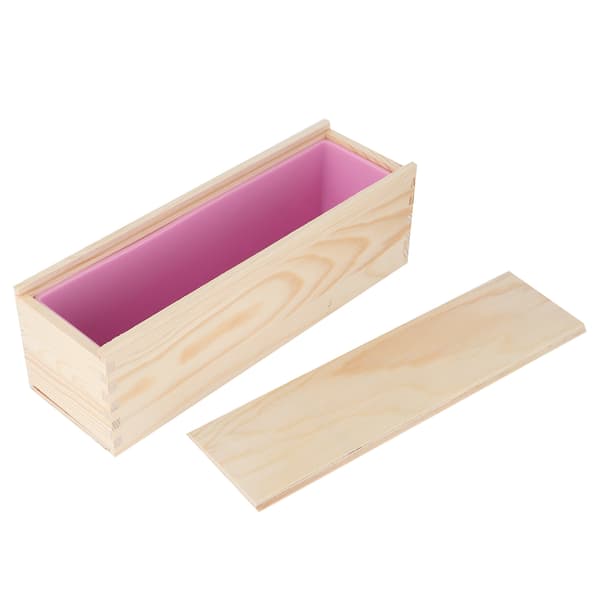 DIY Rosemønster Håndlaget Brød Såpeform Silikonforing Form Kakebaking Treboks (Rosa Silikonboks Treboks)