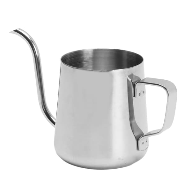 Hell over kaffekanne Lang smal tut 304 rustfritt stål Svanhals Hell over hånddrypp te kaffekanne 250ML sølv