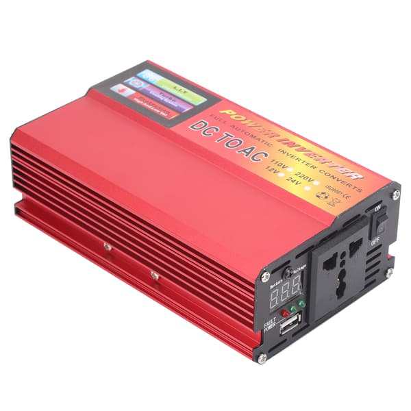 800W strømomformer DC24V til AC110V USB-ladeport Digital spenningsdisplay Modifisert sinusbølge