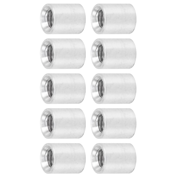 10 stk runde avstandsstykker i aluminiumlegering med hunngevind, søyleforbindelsesavstandsstykke M4x0,7 mm, lengde 8 mm