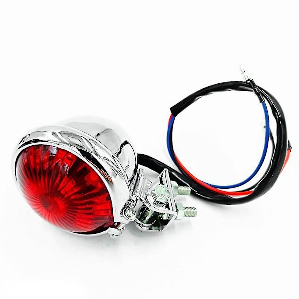 5W Motorcykel LED 12V Justerbar Cafe Racer Style Stop Bremse Baglygte - B11 Sort