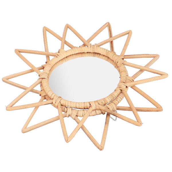Rotting Innovativ kunstdekorasjon Makeup Mirror Retro Dressing Baderom Vegghengende MirrorStar
