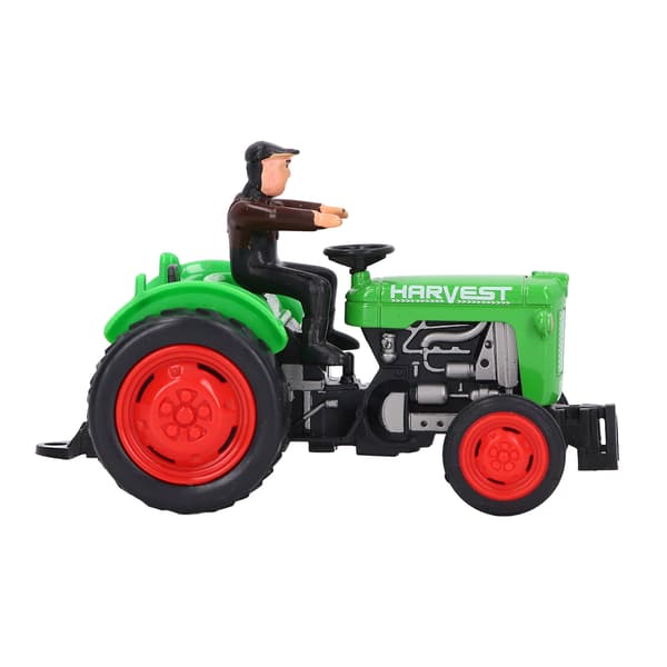 Simulering Traktor Kjøretøy Modell Solid Legering Ingeniør Bonde Bil Leketøy for Barn Grønn