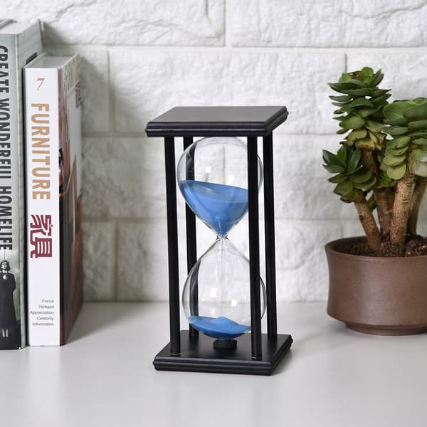 Timeglas 30 minutter Træ Sand Glas Timer Ur Mode Gaver Hjemmekontor Skrivebordsindretning