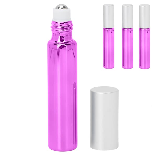 3st Parfym Rollerflaska Oljeatomizer Sprayflaska Parfymdispenserbehållare 10MLLila