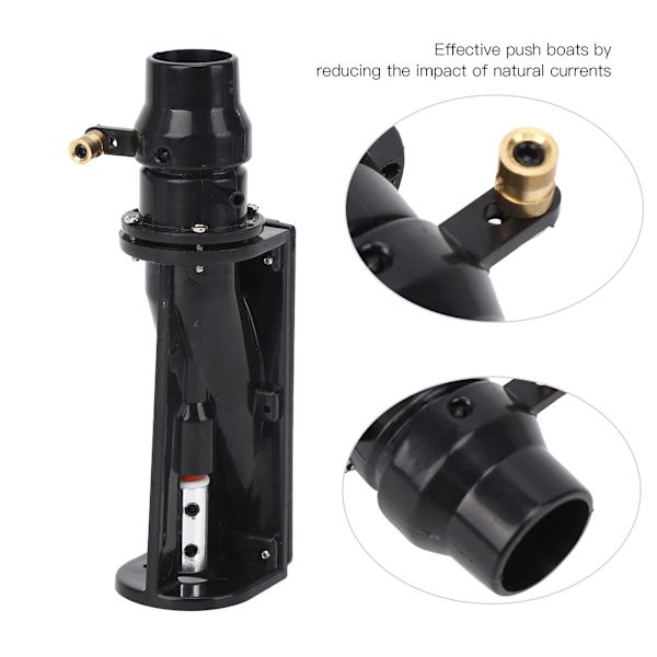 6-12V Vattenstrålebåtpump Spray Thruster Trådlösa RC Båtar ModelltillbehörSvart