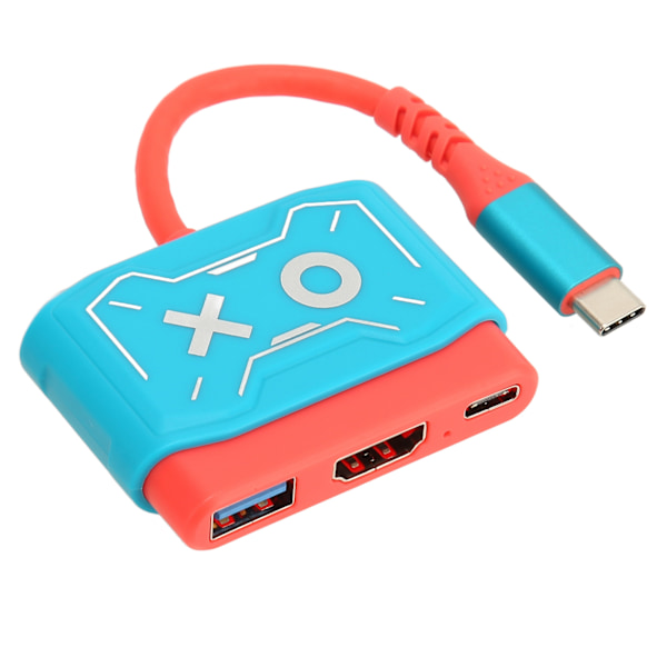 USB C til HD Multimedia Interface Videoomformer 3 i 1 HD 4K Plug and Play Omformeradapter for Switch for MacBook