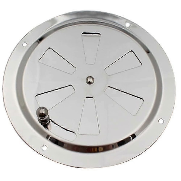 Runt Ventilationsgaller, Justerbar Ventilationsöppning Rostfritt Stål Ventilationsventil Luftintag och Utblås 125mm_SZXM