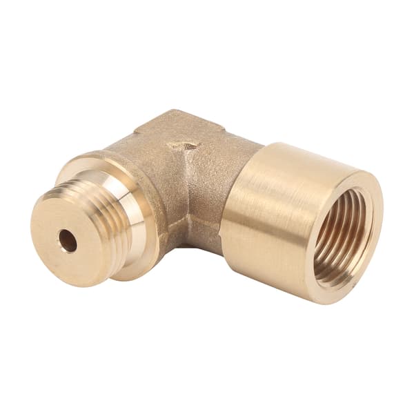 90 Graders O2-sensor Forlænger M18x1.5 Messing Forlængerafstandsholder Adapter Biltilbehør