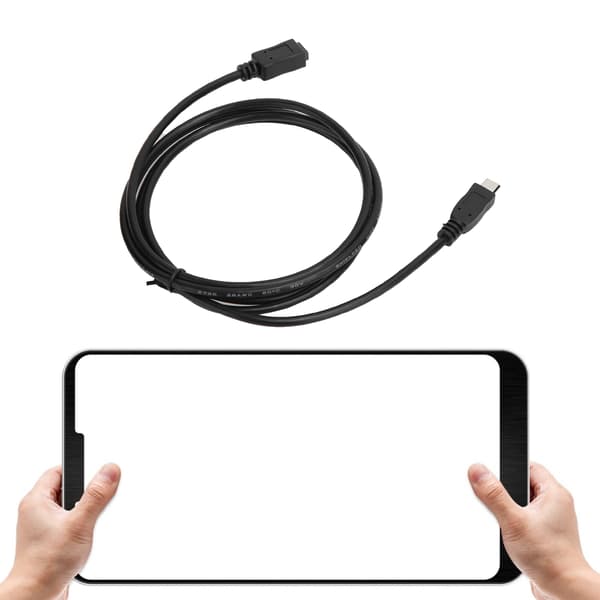 Micro USB 2.0 Han til Micro USB Hun Forlængerkabel Ledning til Telefon/Tablet