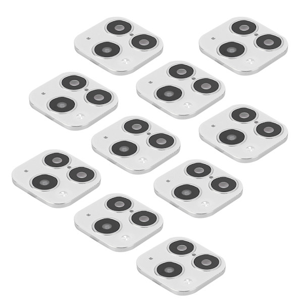 10 stk. kamera klistermærke linse cover skift falsk beskyttelsesfilm til IOS 11 til IOS X/xr/xs MaxSilver