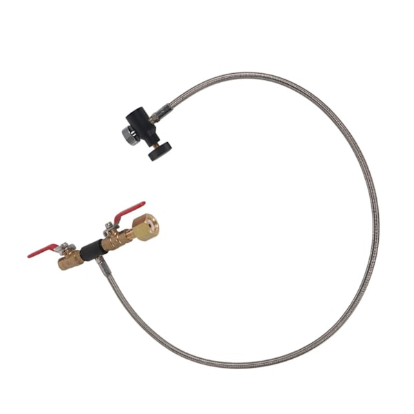 CGA-320 CO2-sylindersylinderpåfyllingsadapter med slange for påfylling av brusbeholder 36\" med måler