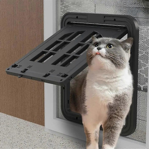 Husdjursdörr Kattfönsterdörr Kattskärmar Barriär Skjutdörr B