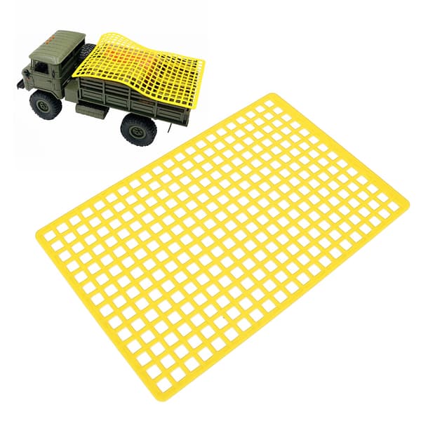 Simulerings Gummi Vindue Bagage Net Tilbehør til Axial til RC Crawler Bil Gul