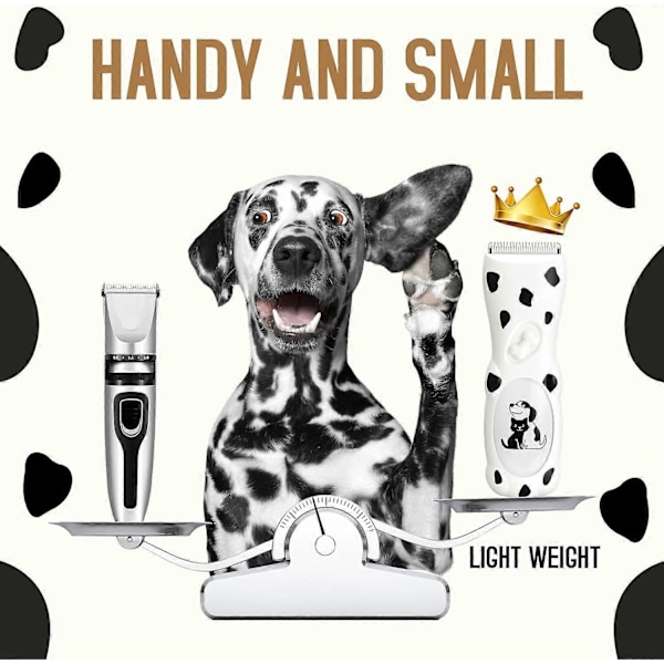 Hundtrimmer Professionell Husdjurstrimmer Kraftfull Hundvårdssats för Tjock Päls Uppladdningsbar Kattrimmer Sladdlösa Husdjursvårdsverktyg för Hundar och