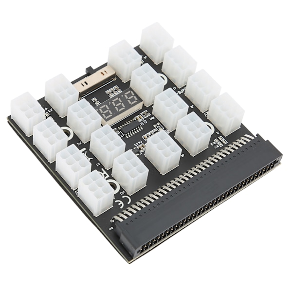 Strømbrett for strømfordeling, 17 porter, 6-pin, maksimal støtte 1200 W, datamaskintilbehør, 12 V