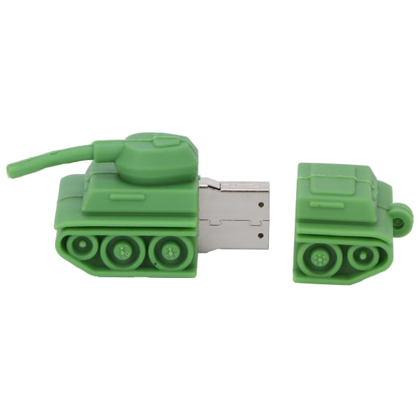 Flash-hukommelse bærbar tegneserie TankShaped 2.0 USB Pendrive Disk til pc-tablet Informationslagring Datatransmission (64GB)