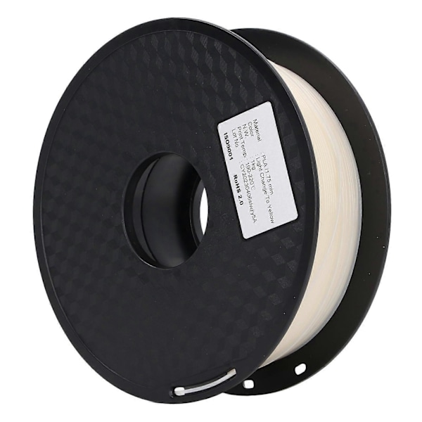 3D Printer PLA Filament Vandtæt Høj Gennemsigtighed Printer Filament 1.75mm Gul Misfarvning Efter Soleksponering