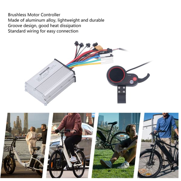 DC48V Børsteløs Controller Intelligent Motor Hastighedsregulator til El-cykel Scooter 350W 20A