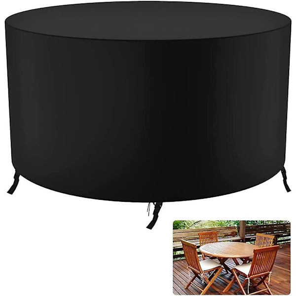 Vedenpitävä pyöreä puutarhapöydän suojus | 210D Oxford | Tuulenpitävä ja repeytymätön | 120cm X 75cm