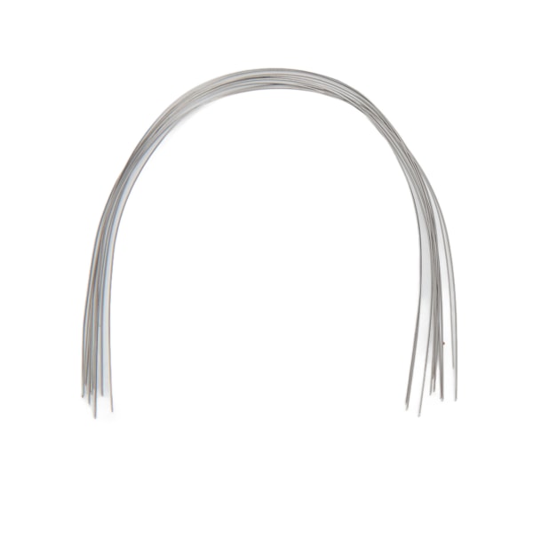 100 stk Ortodontisk buetråd rustfrit stål elastisk tandortodontisk rund buetråd tilbehør 0,012 tommer øvre tand