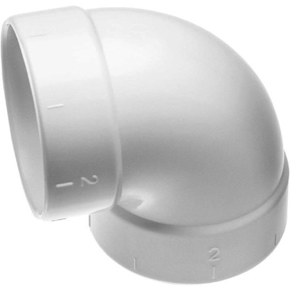 Keskuspölynimurin letku 90° kulma, lyhyt, sisä-/sisäkäyttöön keskuspölynimurille, 50,8 mm halkaisija / letkujärjestelmä 2