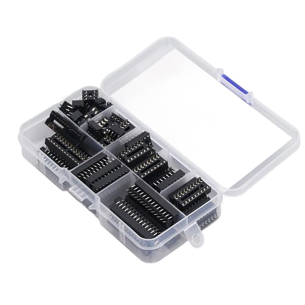 66 st IC-chiputtag Isolerad plastplattstift IC-sortimentsats Kretskomponenter 6P till 28P