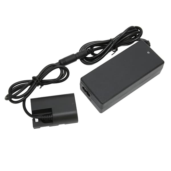 E6 DC-koblingssæt Sikkert fuld afkodning dummy-batteri med strømforsyningsadapter til 80D 70D 5D4 5d3 60D 100-240V US-stik
