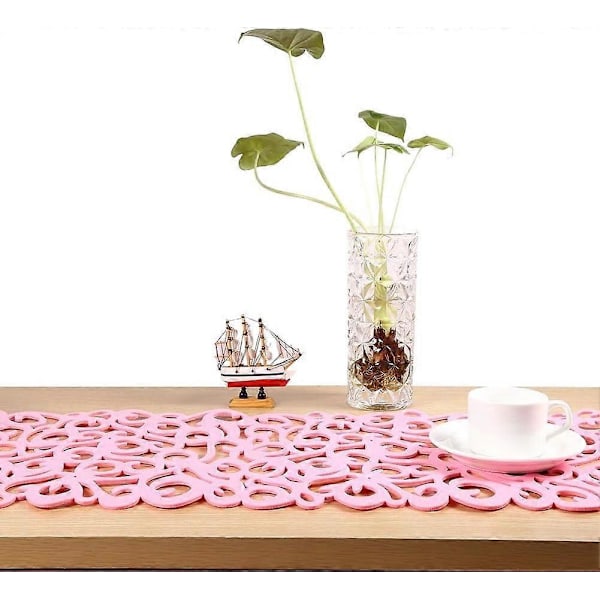 2025 Sopiva pestävä pöytäliina 100 x 30 cm pinkki