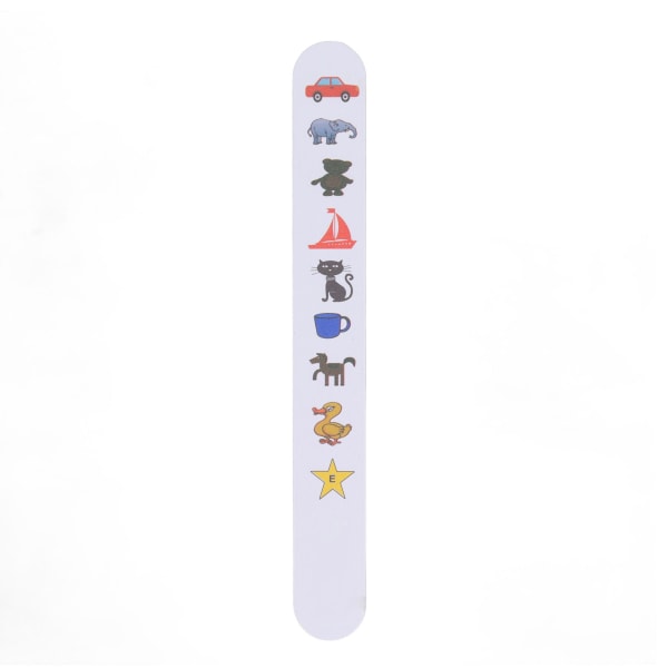 Fixation Stick Vision Tester Profesjonell Kids Bright Color Cartoon Pattern Vision Optometri Test Card