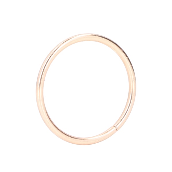 50 st metallringar i järnmaterial, hållbara, robusta, multifunktionella, blanka, ljusa färger, metall O-ringar för väska, kläder, guld, 38 x 3 mm