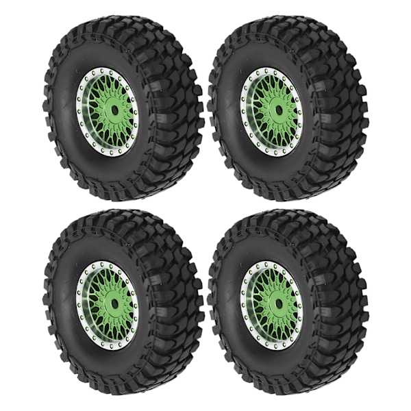 4 stk. RC-bilhjul med nav for AXIAL SCX24 AXI90081 AXI00001 AXI00002 1/24 hjulnav dekksett gull