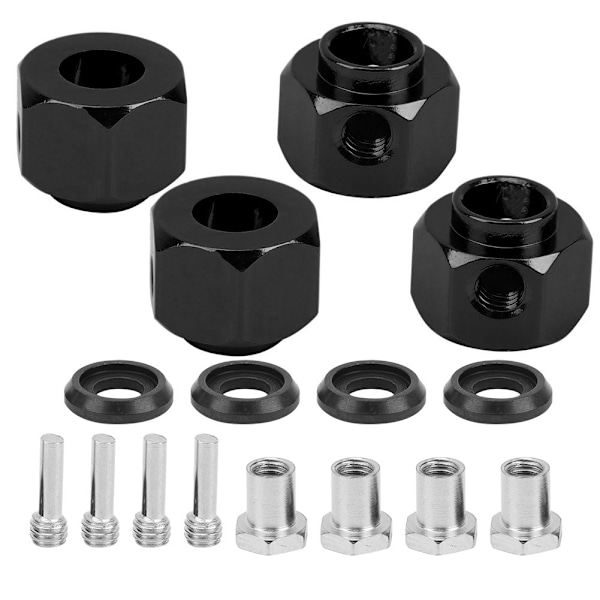 Hex Hub Utvidelse Kobling 8mm Tilbehør for Traxxas/TRX4/TRX6 1/10 RC Modellbil Svart