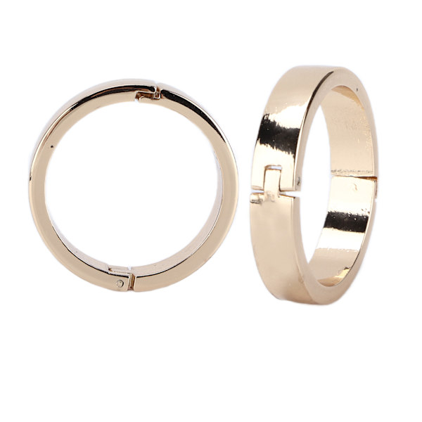 5 st runda karbinhakar i slitstark legering, tillbehör för spiralblock, ytterdiameter 35 mm, innerdiameter 30 mm