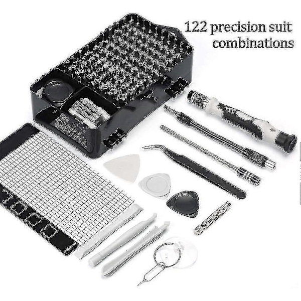 122 i 1 Multifunktionell Skruvmejselbits Set Mobiltelefon Dator Reparationsverktyg B2 ZD V Röd