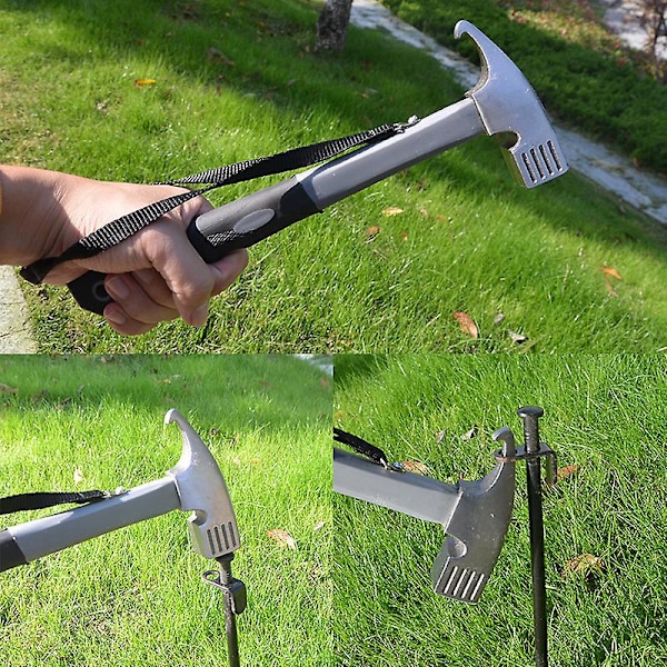 Mångsidig utomhushammare för camping, fiske, vandring och DIY-projekt