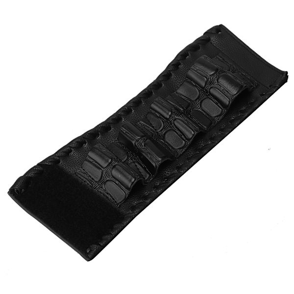 Saxväska i PU-läder Armband Saxväska Förvaringsväska Frisör hårklippande saxfodral Svart