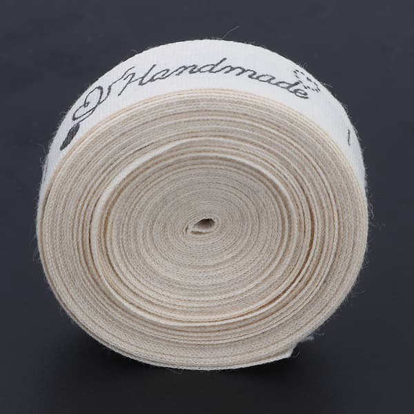 Natur Bomull Handgjorda Typsnitt Band 1,5 cm för Presentförpackning (#4)
