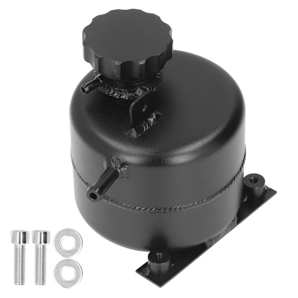 Radiator Coolant Expansion Tank 2.5L Capacity Aluminum Alloy Black Reservoir Replacement for R53 S 2002‑2006