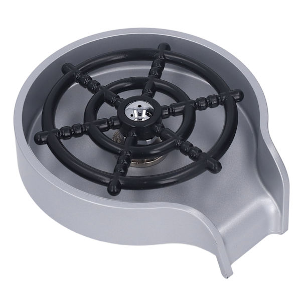 Højtryks Glas Skylning Bar Automatisk Kop Vask Kit med ABS Base 80cm Slange Sølv