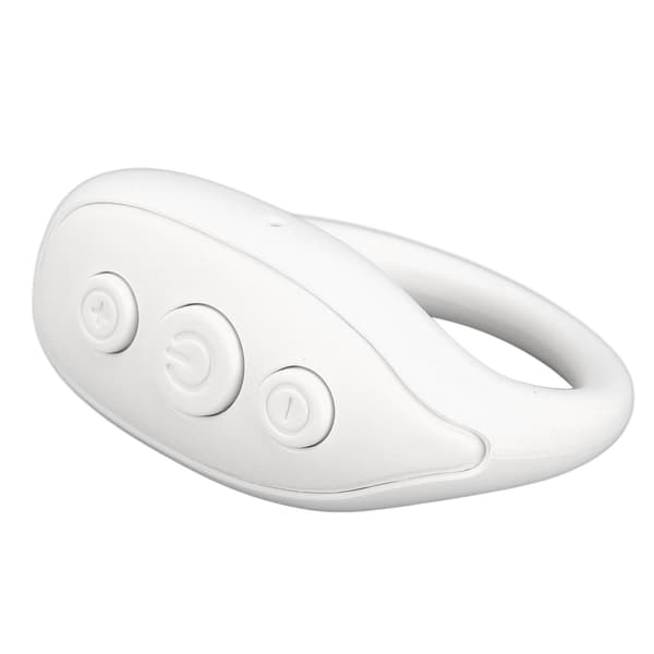 Mobiltelefon Bluetooth-fjärrkontroll ABS-ringform Lång batteritid Kamerafjärrkontroll för surfplatta Vit