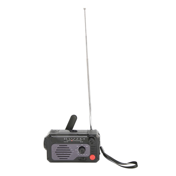 Håndsveiv værradio NOAA AM FM BT Type C lader nød solradio med lommelykt LED leselys SOS alarm
