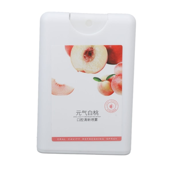 Dålig andedräkt Spray Persika Smak Långvarig Uppfriskande Fin Mist Munvård Spray 20ml