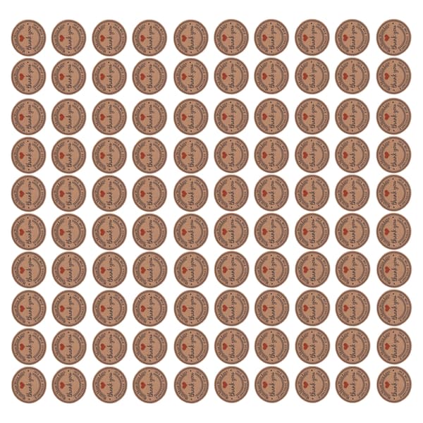 100 stk. Brune Håndlagde Hengelapper Bryllupsgave Dessertmerker Smykker Prislapp #2