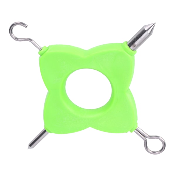 2PCS Grön 4 i 1 Multifunktionell Utomhus Fiske Dragare Knuta Verktyg Fisk Enhet Tillbehör