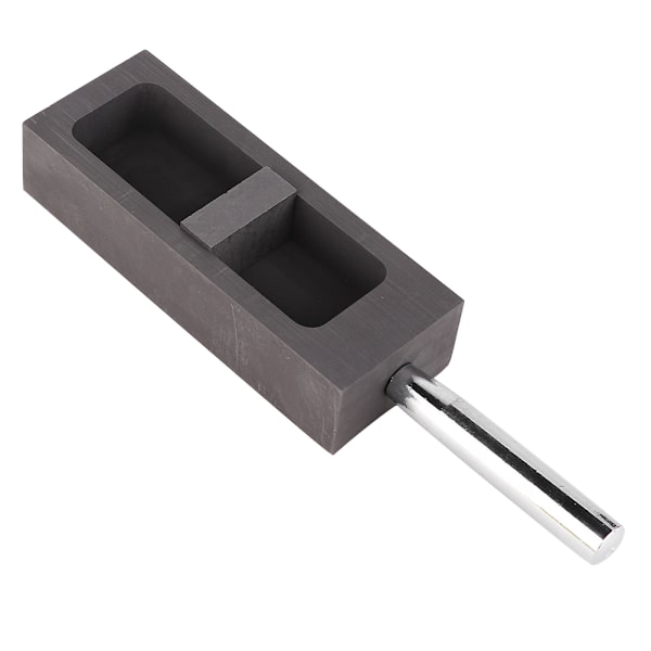 Ren grafitgöt Form Mould för guld och silver smältgjutning Raffinering (1 kg)