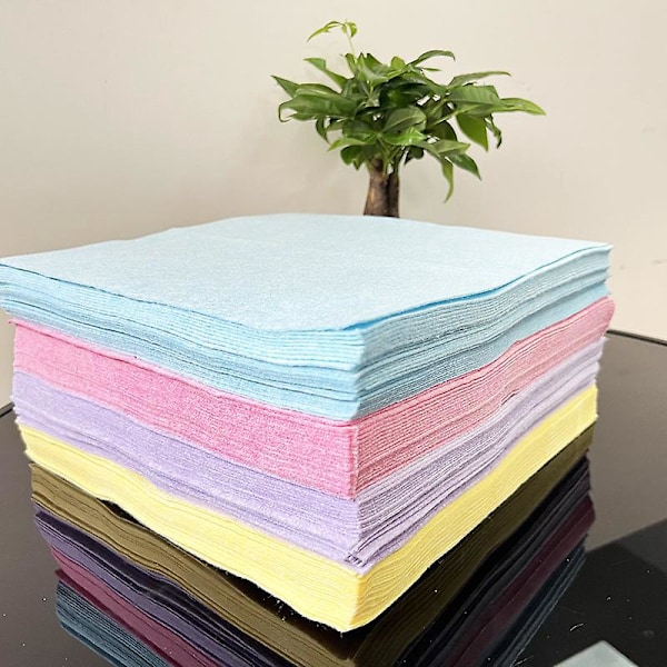 Återanvändbara, icke-slipande rengöringsdukar, 2-pack, 30\"x30\", Rosa, 24-pack